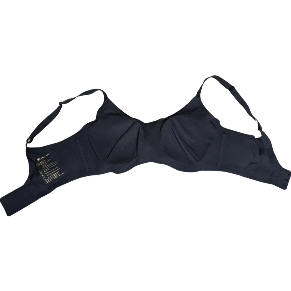 Honeylove Crossover Wireless Bra Small Midnight Black - Picture 7 of 8